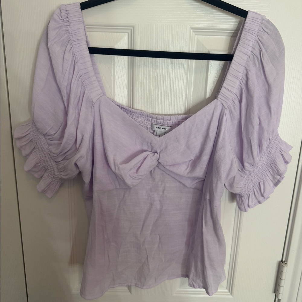 Lavender Puff Sleeve Top